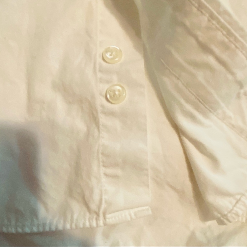 Men’s Club Room Shirt White Large Regular Fit Short Sleeves Collar Button Down - Picture 5 of 5
